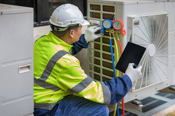 Professional Ductwork Repair technician working in Rosendale, WI